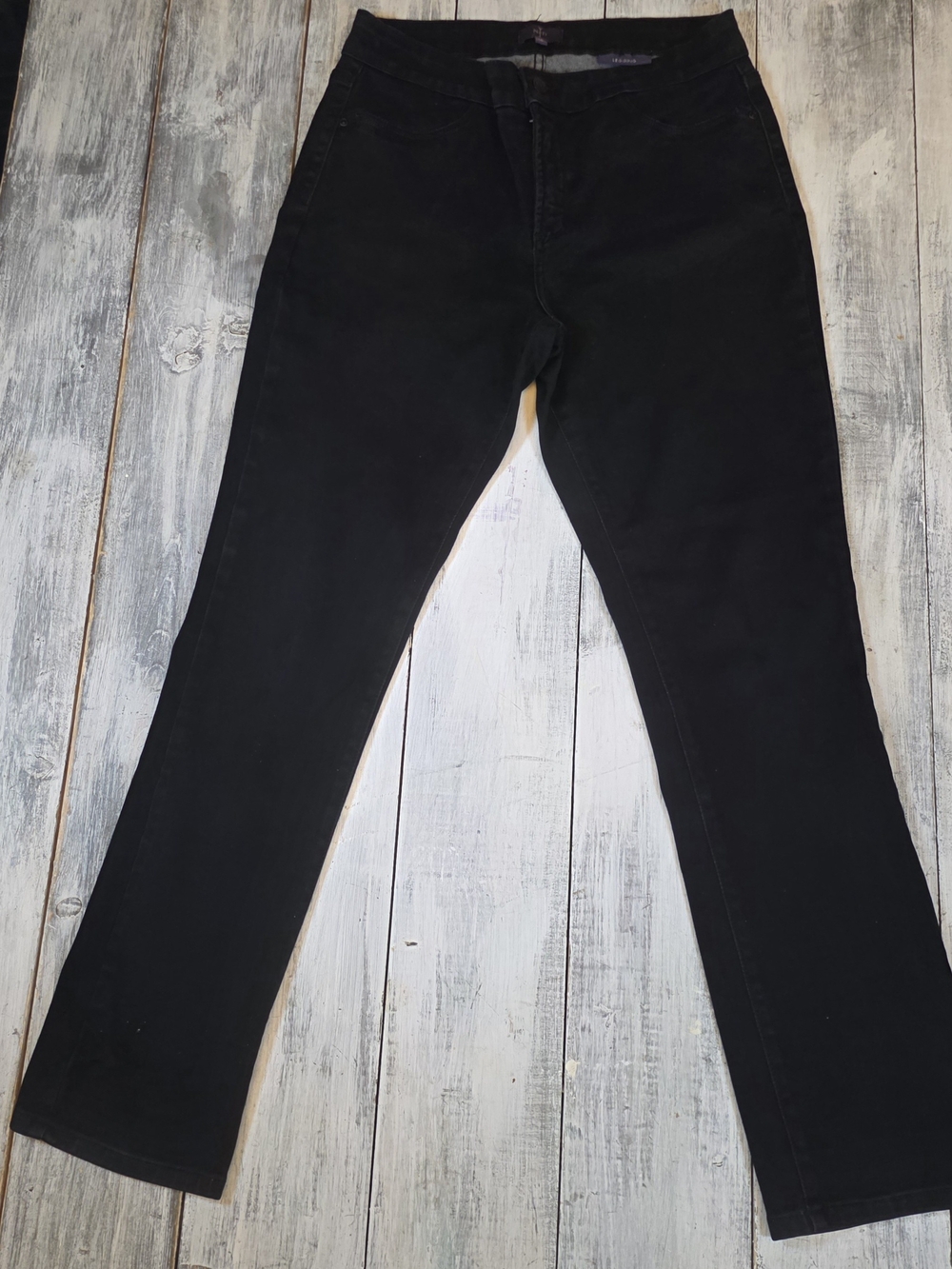 NYDJ Women's High-Rise Black Slim Jegging Jeans sz 10